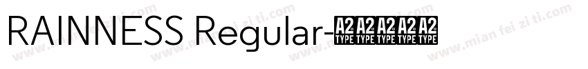 RAINNESS Regular字体转换